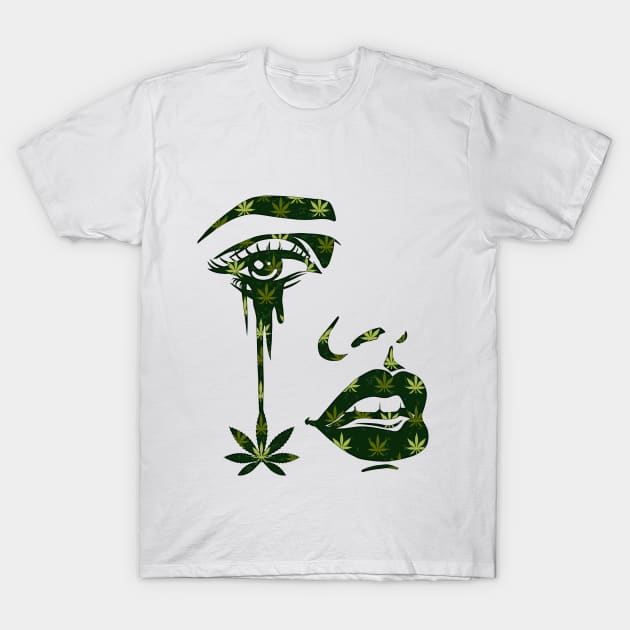 MARIJUANA TEAR DRIP T-Shirt by Ganja Grip